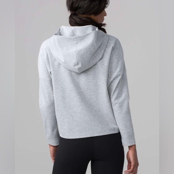 Lululemon Minimal Hoodie Heathered Power Grey Size 6 - Picture 12 of 12
